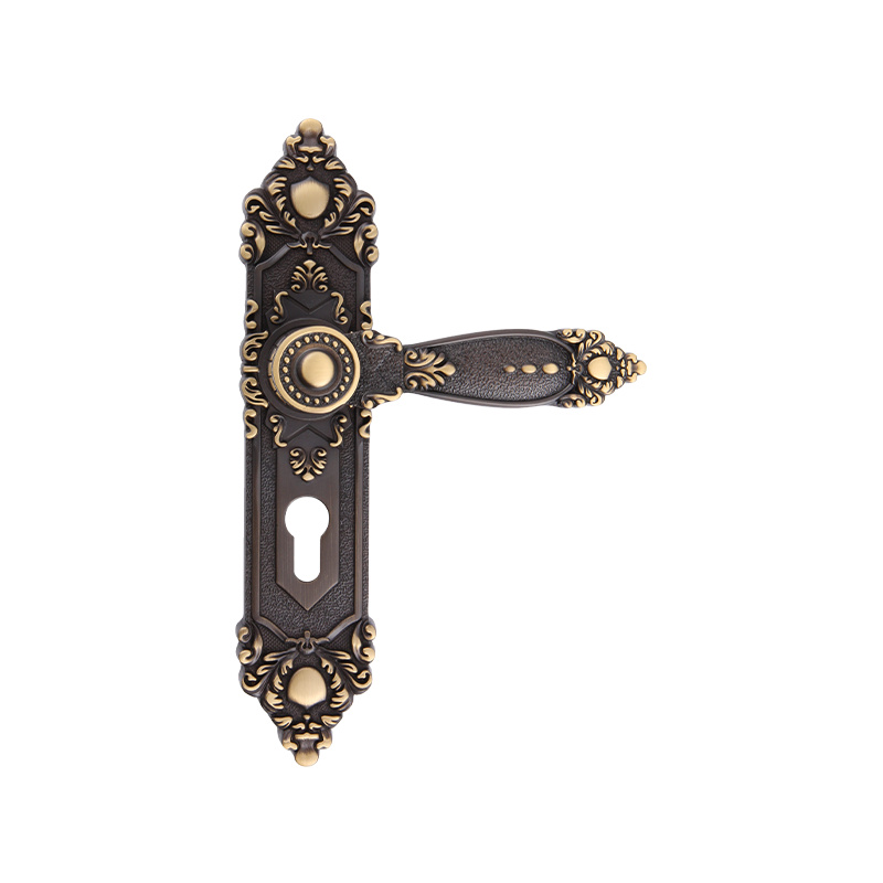 610-510 RETRO RETRO EUROPEIRO 24K GOLD REAL SILENT LONENT LONAGEM PAINEL LOCK