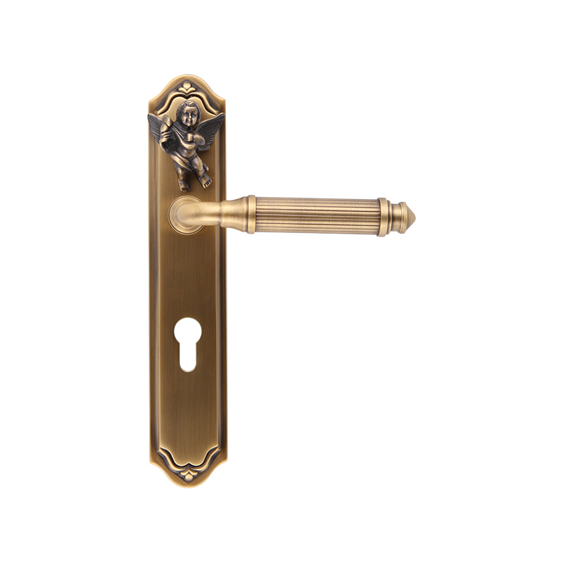 512-315 Angel Retro Pure Copper French Silent Door Lock Lock