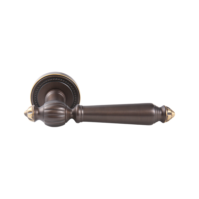 105-218 Retro French Golden Quarto silencioso trava de porta dividida